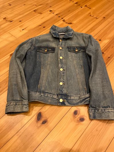 FEAR OF GOD ESSENTIALS Denim Trucker Jacket "Distressed Indigo"