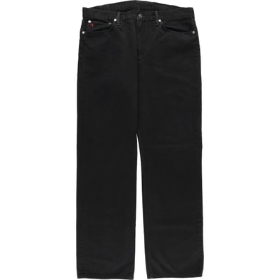 古着 ラルフローレン Ralph Lauren POLO RALPH LAUREN ブラックデニム ストレートデニムパンツ メンズw37相当/eaa612451