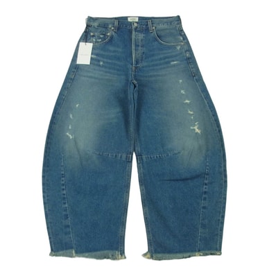 Citizens of humanity シチズンズオブヒューマニティー 1972b-769 Horseshoe Jean カットオフ ダメージ加工 バルーン デニム パンツ インディゴブルー系 27【中古】