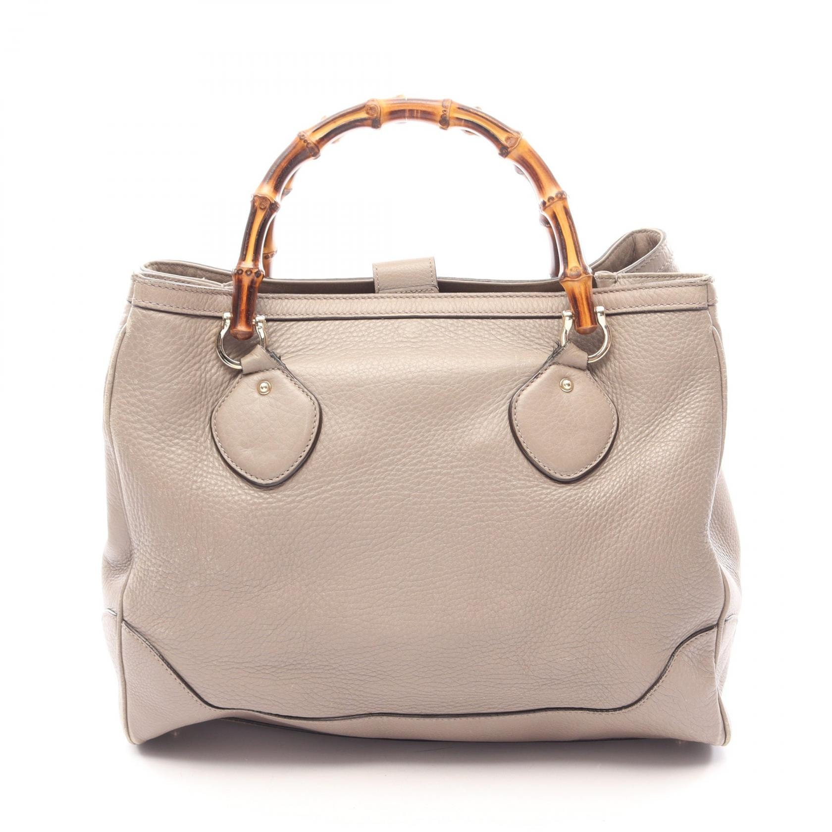 グッチ GUCCI バンブー トートバッグ バッグ レザー レディース ベージュ系 282317 【中古】