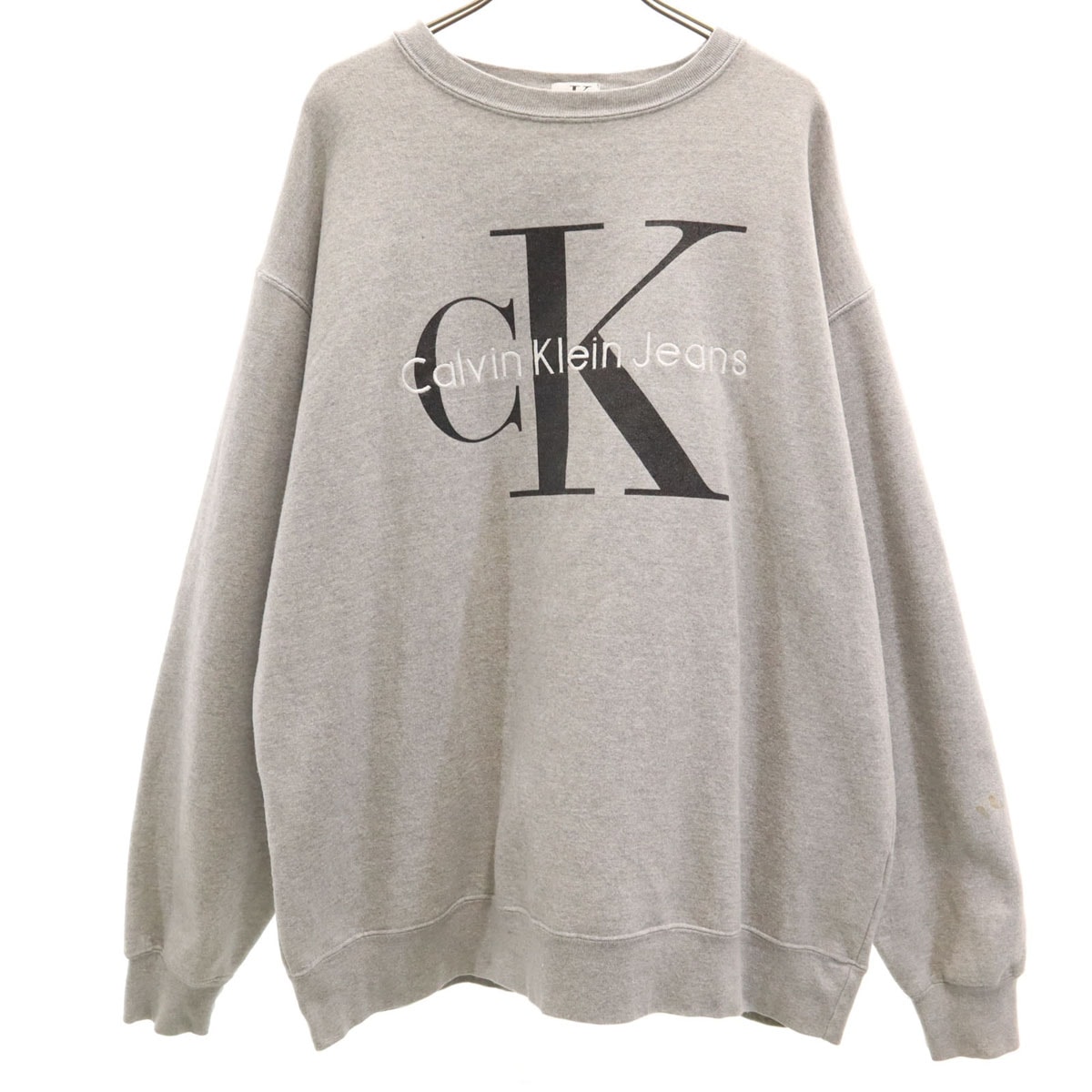 Calvin klein Jeans カルバンクラインジーンズ 90s カナダ製 オールド 長袖 スウェット トレーナー M グレー