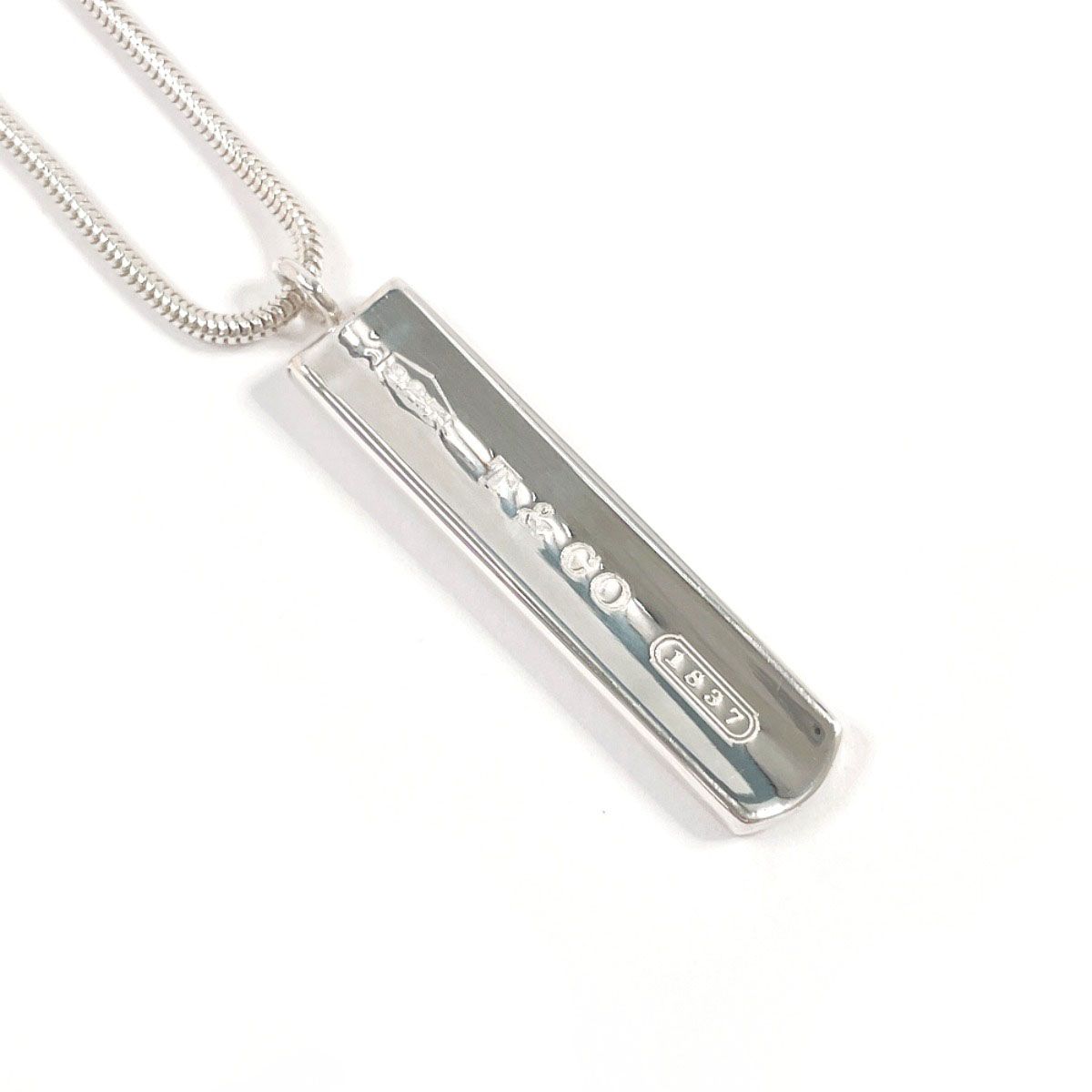ティファニー ネックレス 1837 バー ペンダント  シルバー