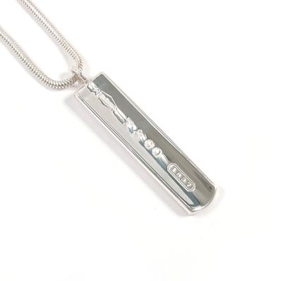 ティファニー ネックレス 1837 バー ペンダント シルバー