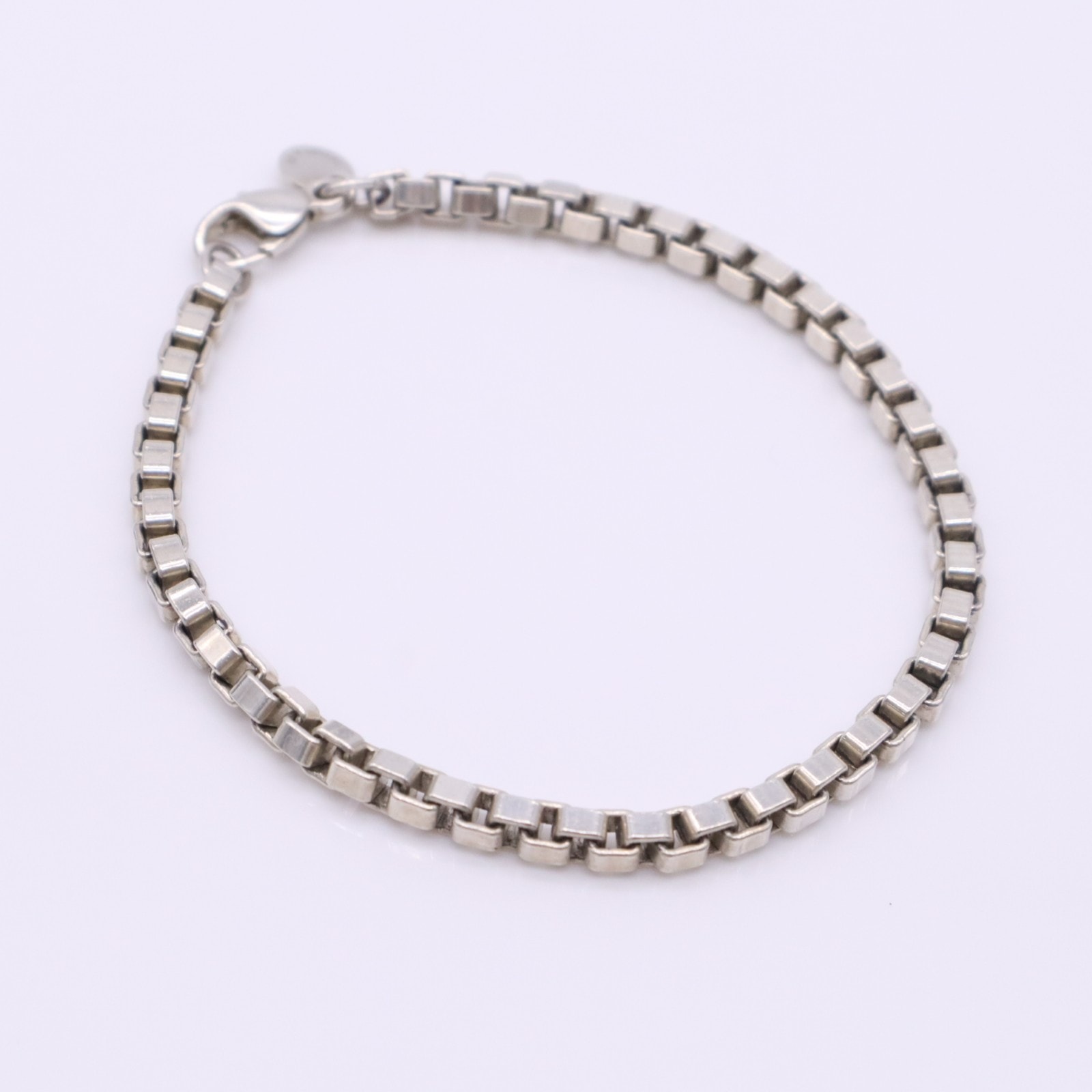 美品 TIFFANY&Co. ティファニー ベネチアン リンク ブレスレット SV925 - ブレスレット シルバー シルバー レディース
