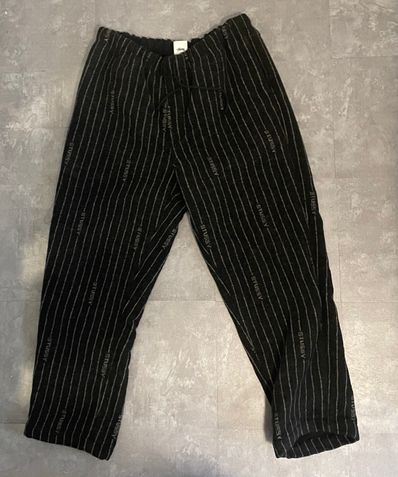 Stussy x Nike Striped Wool Pants "Black"