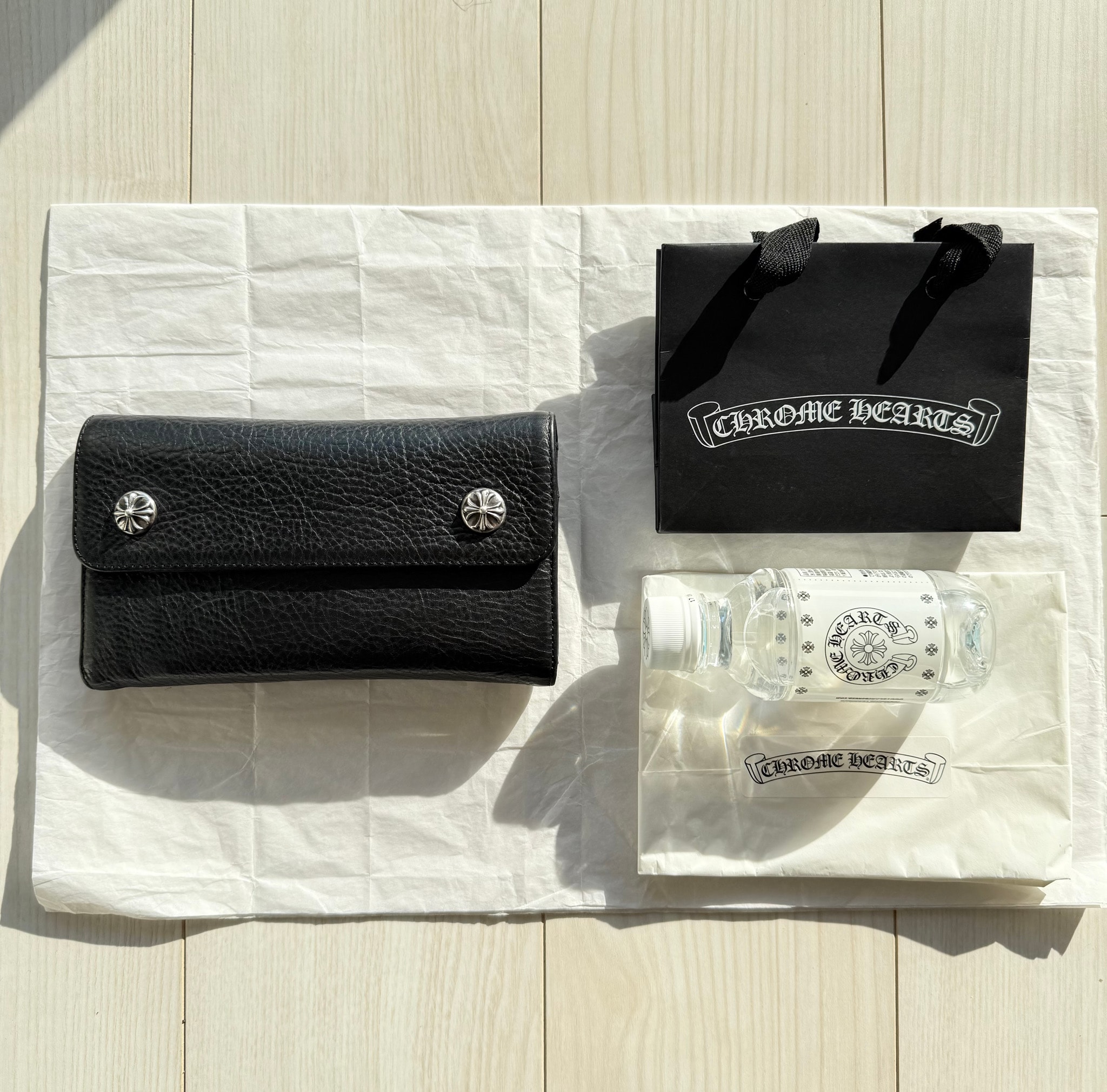 【未使用クラス・インボイス原本・SSSランク超美品】クロムハーツ CHROME HEARTS ウェーブ WAVE ウォレット 財布