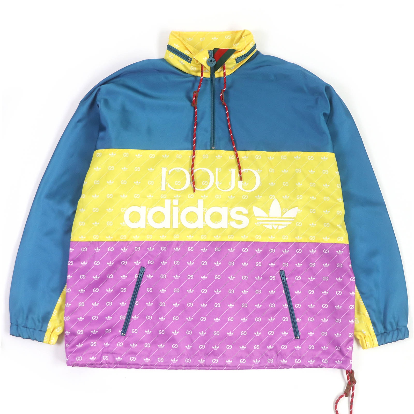 未使用品 グッチ×アディダス ブルゾン マルチカラー メンズ 52 691429