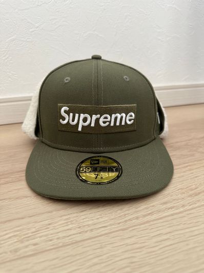 Supreme Earflap Box Logo New Era "Olive"