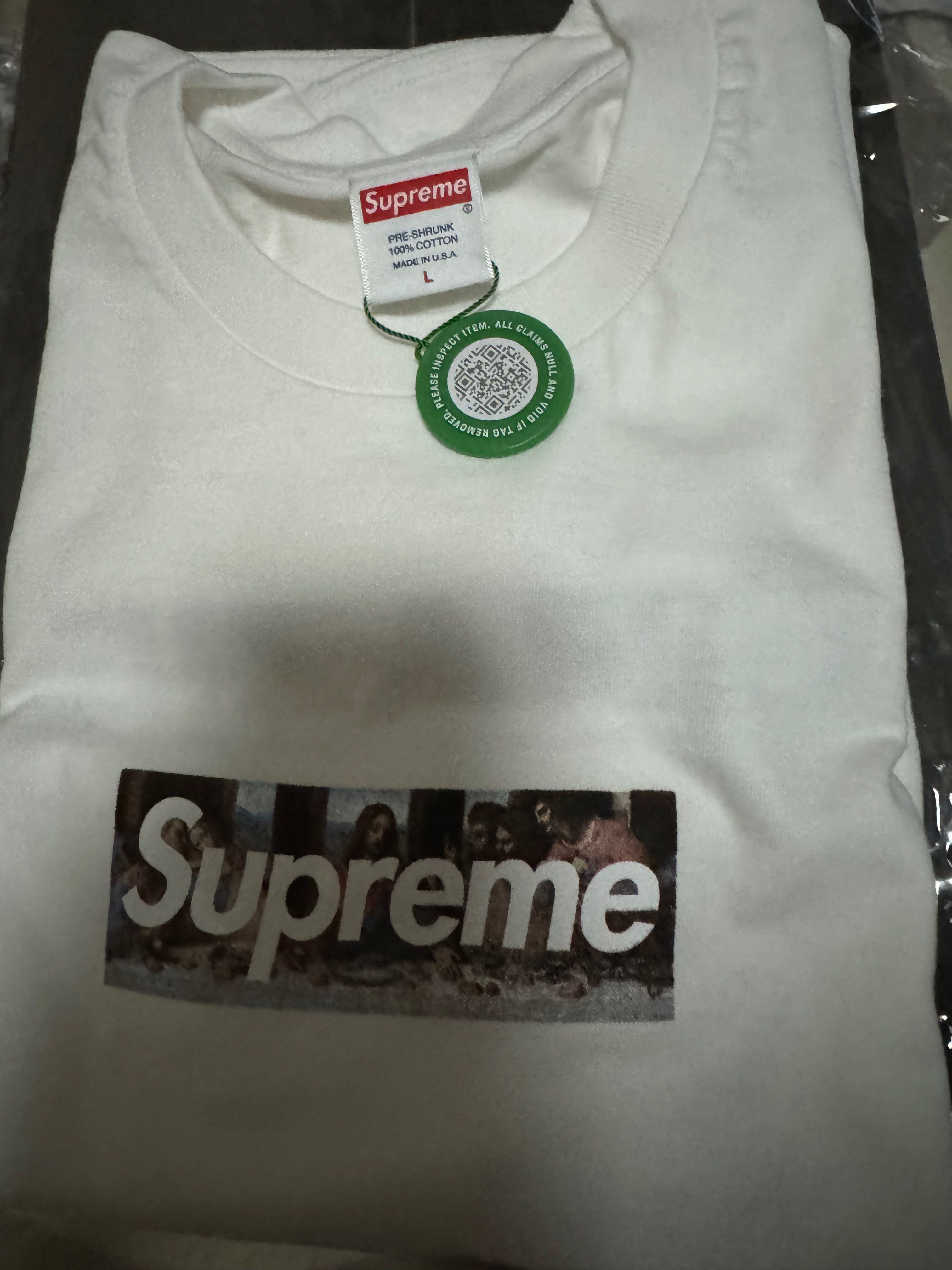 Supreme Milan Box Logo Tee Milan Only "White"