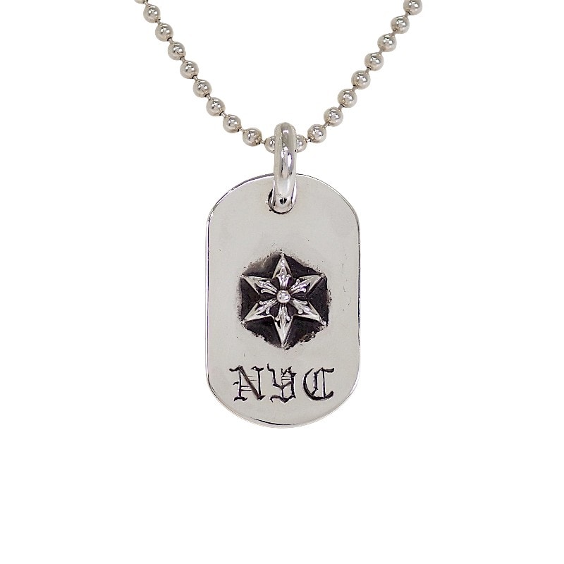 Chrome Hearts Raised Dog Tag NYC Exclusive "Silver"