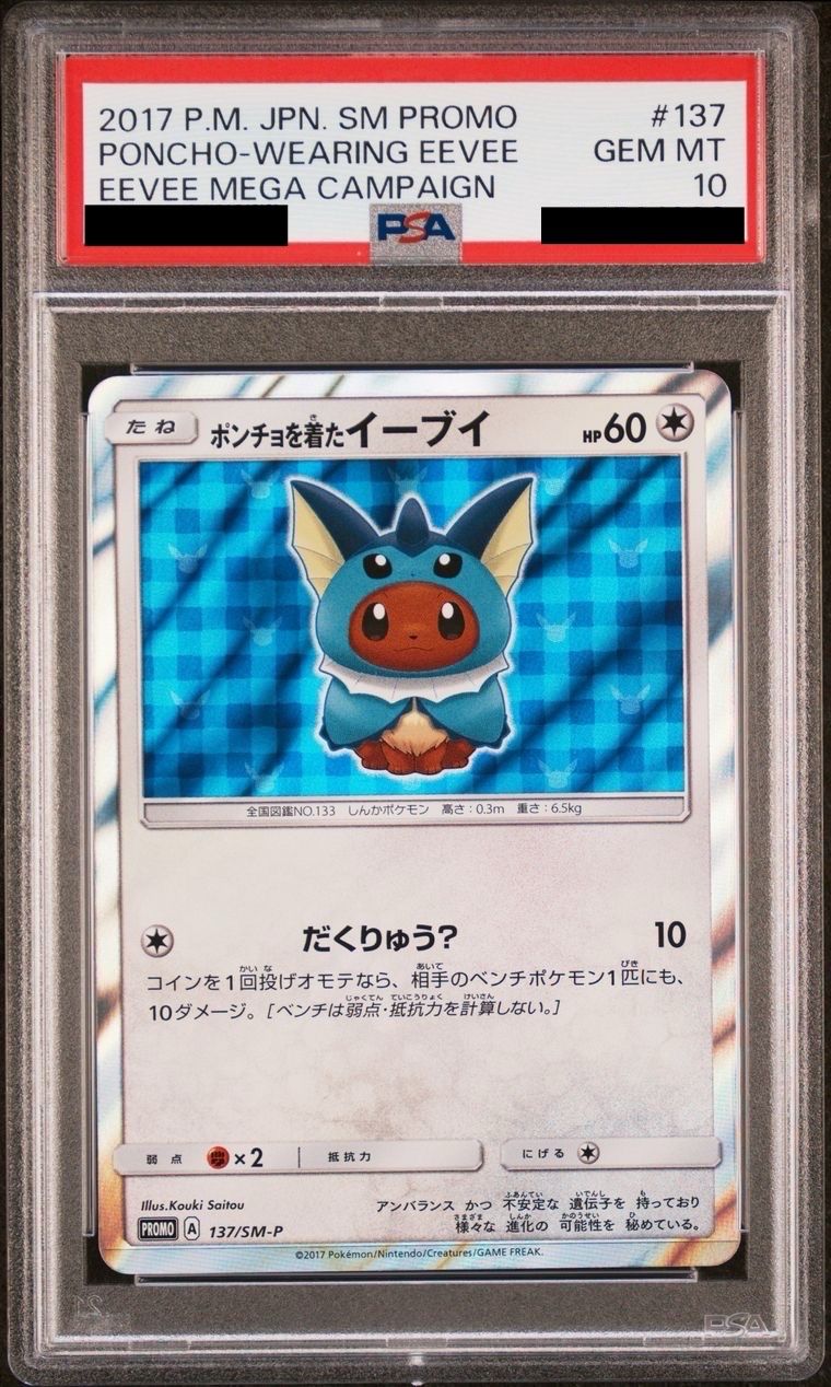 ポンチョを着たイーブイ: プロモ[SM-P 137](プロモーションカード「SM-P」)