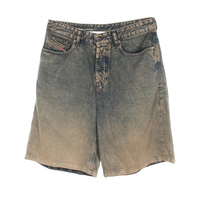 ディーゼル DIESEL D-Sire Short ハーフ ダメージ加工 デニムパンツ 衣料品 ボトムス セルロース メンズ ネイビー系 【中古】