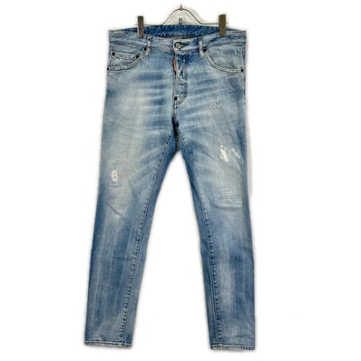 ディースクエアード S74LB1354 インディゴ COOL GUY JEAN/クールガイジーン テーパードデニムパンツ 48