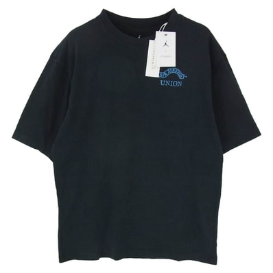 NIKE ナイキ IB5114-010 Jordan ジョーダン × UNION ユニオン S/S Tee バックロゴプリント Tシャツ 半袖カットソー ブラック系 M【新古品】【未使用】【中古】