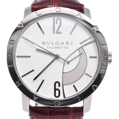 値下 ブルガリ BVLGARI BB43SRM ブルガリブルガリ リザーブ ド マルシェ 自動巻き メンズ 箱・保証書付き N#145644