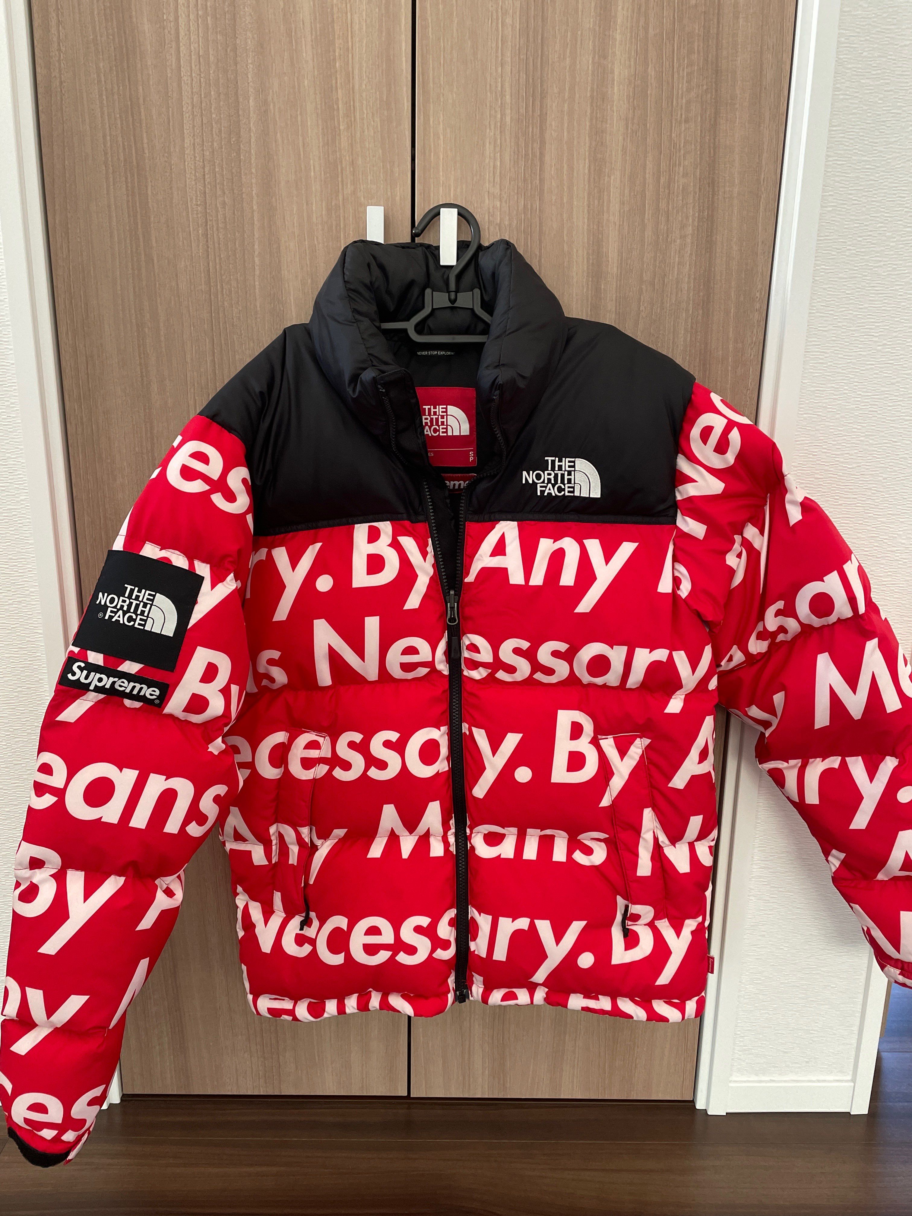 Supreme メッセージロゴヌプシダウンジャケット