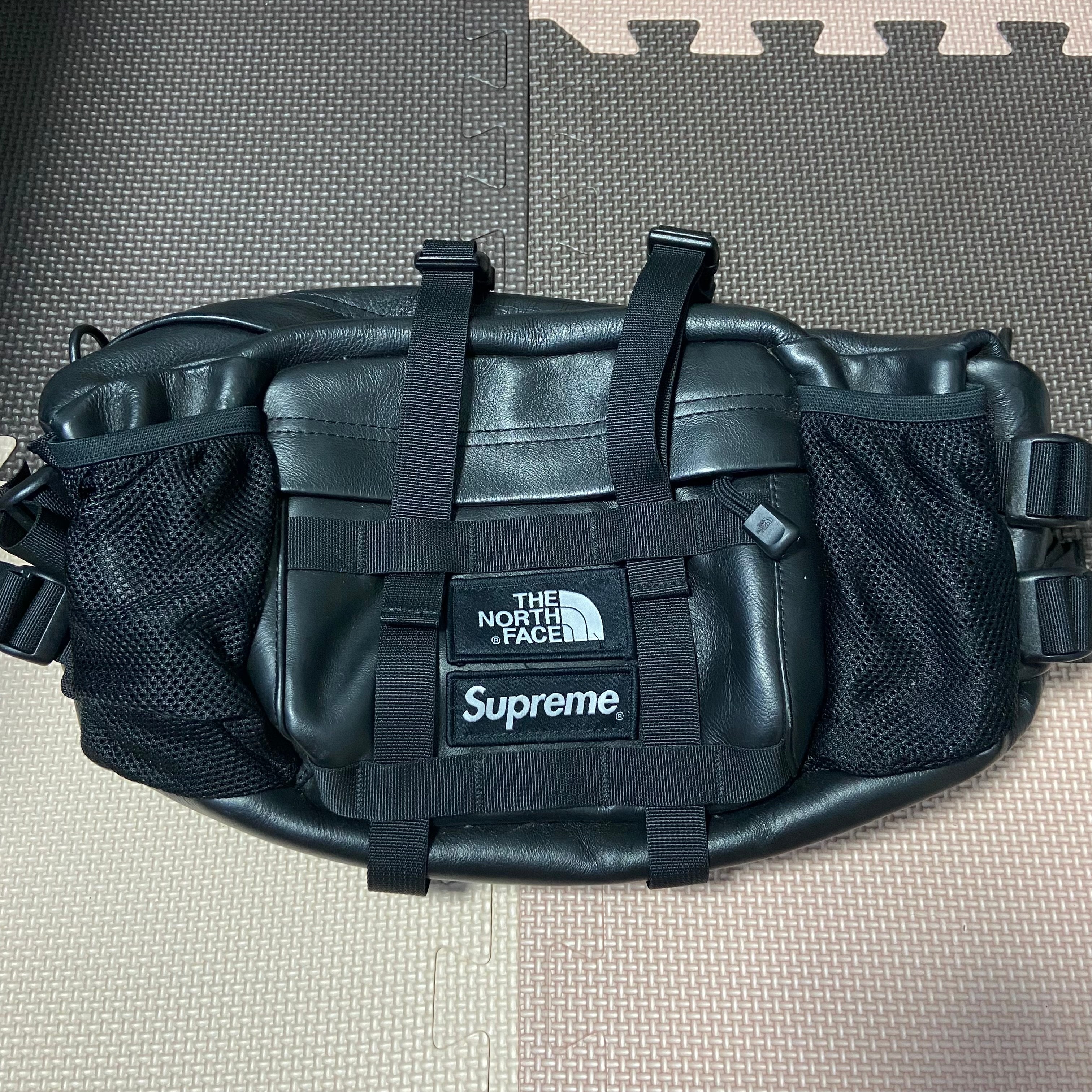 Supreme x The North Face Leather Mountain Waist Bag 