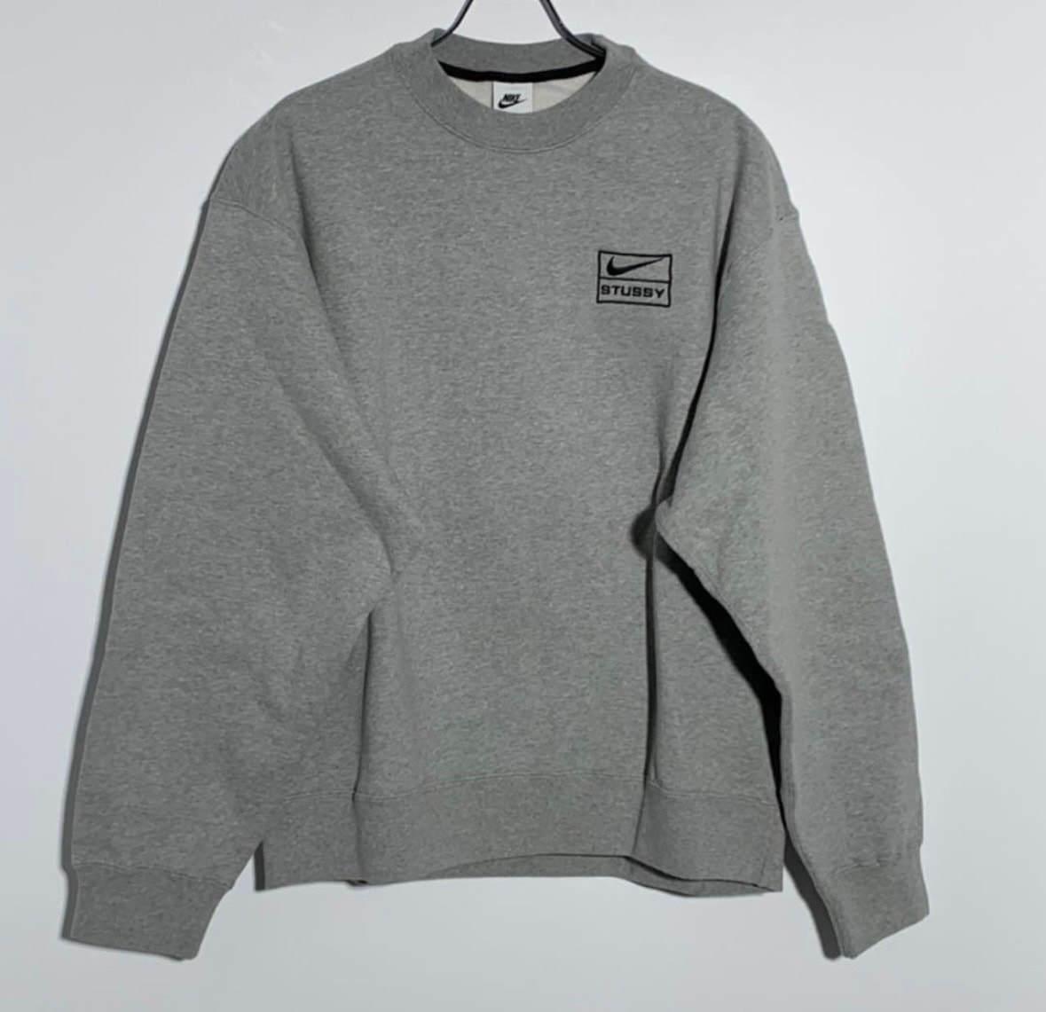 Stussy x Nike Fleece Crew (US Size) "Grey" DO9337-063