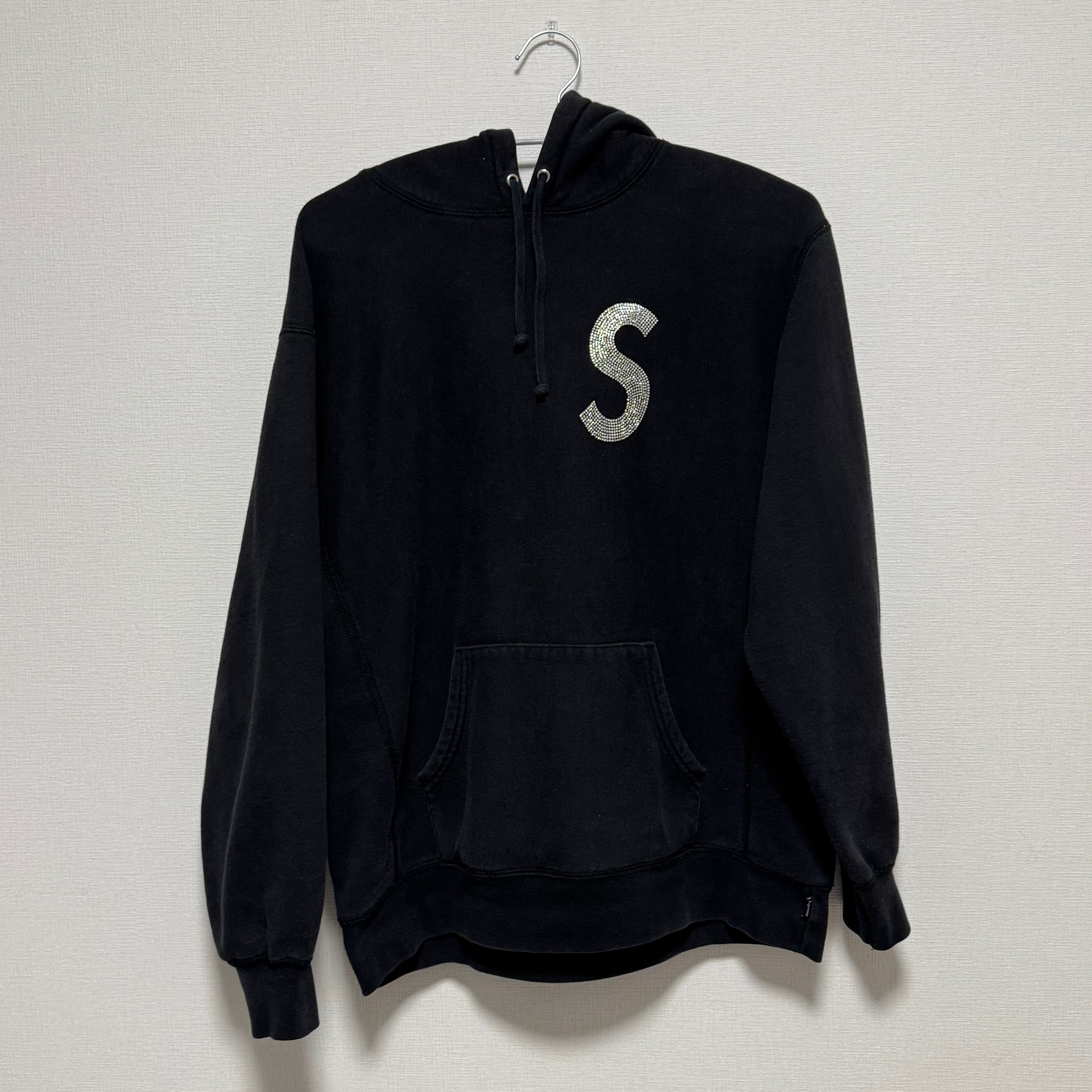 Supreme Swarovski® S Logo Hooded Sweatshirt "Black"