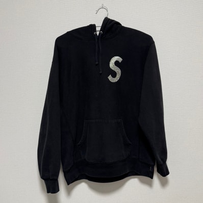 Supreme Swarovski® S Logo Hooded Sweatshirt "Black"
