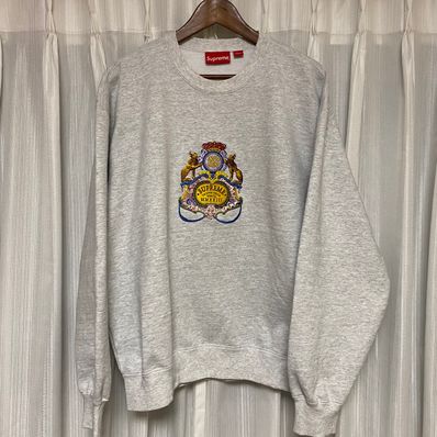 Supreme Crest Crewneck "Ash Grey"