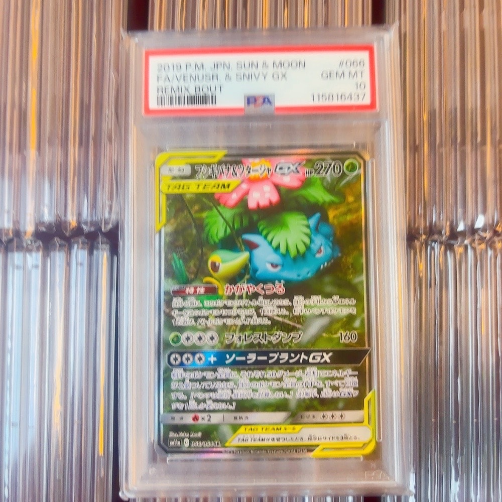 フシギバナ&ツタージャGX SR: SA[SM11a 066/064](強化拡張パック「リミックスバウト」)
