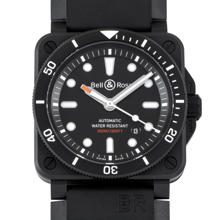 Bell&Ross ベル&ロス BR03-92 ダイバー ブラックマット BR0392-D-BL-CE【中古】