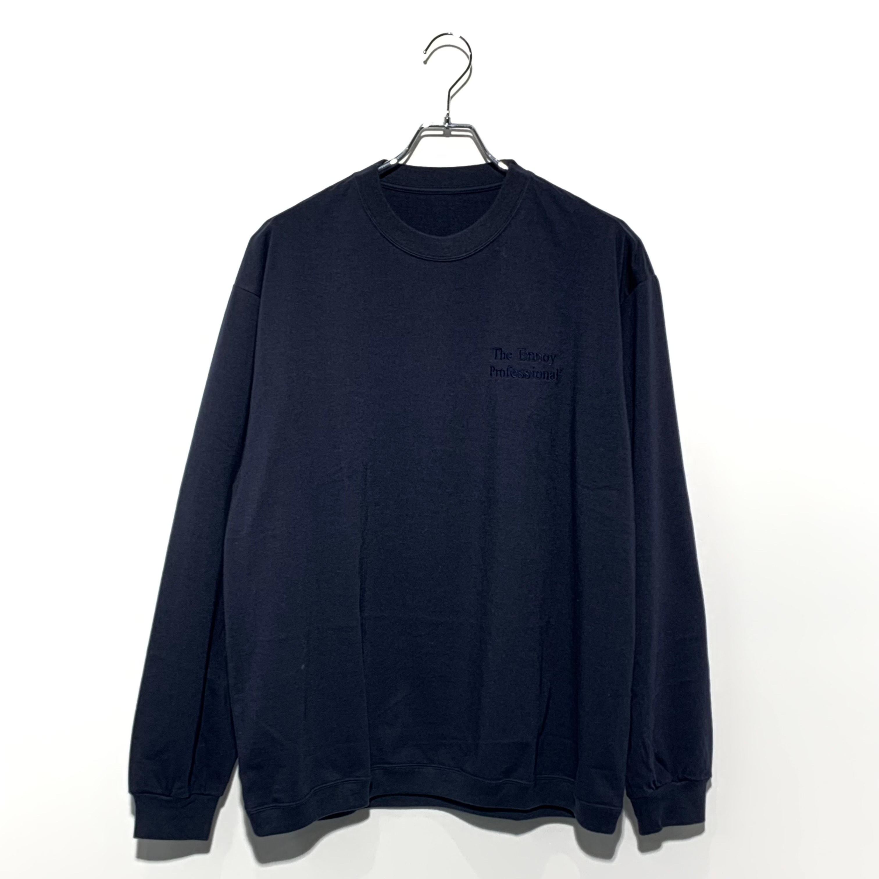 ENNOY 23SS Long Sleeve Hem Rib Tee "Navy"