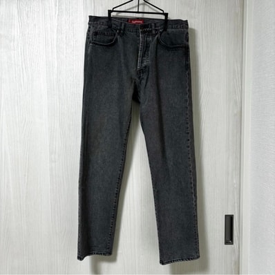 Supreme Regular Jean "Washed Black"(22SS)