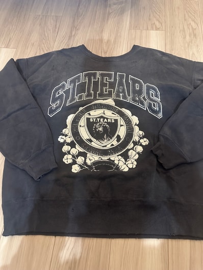 Saint Mxxxxxx x Denim Tears CRW Sweat/ST Tears "Grey"