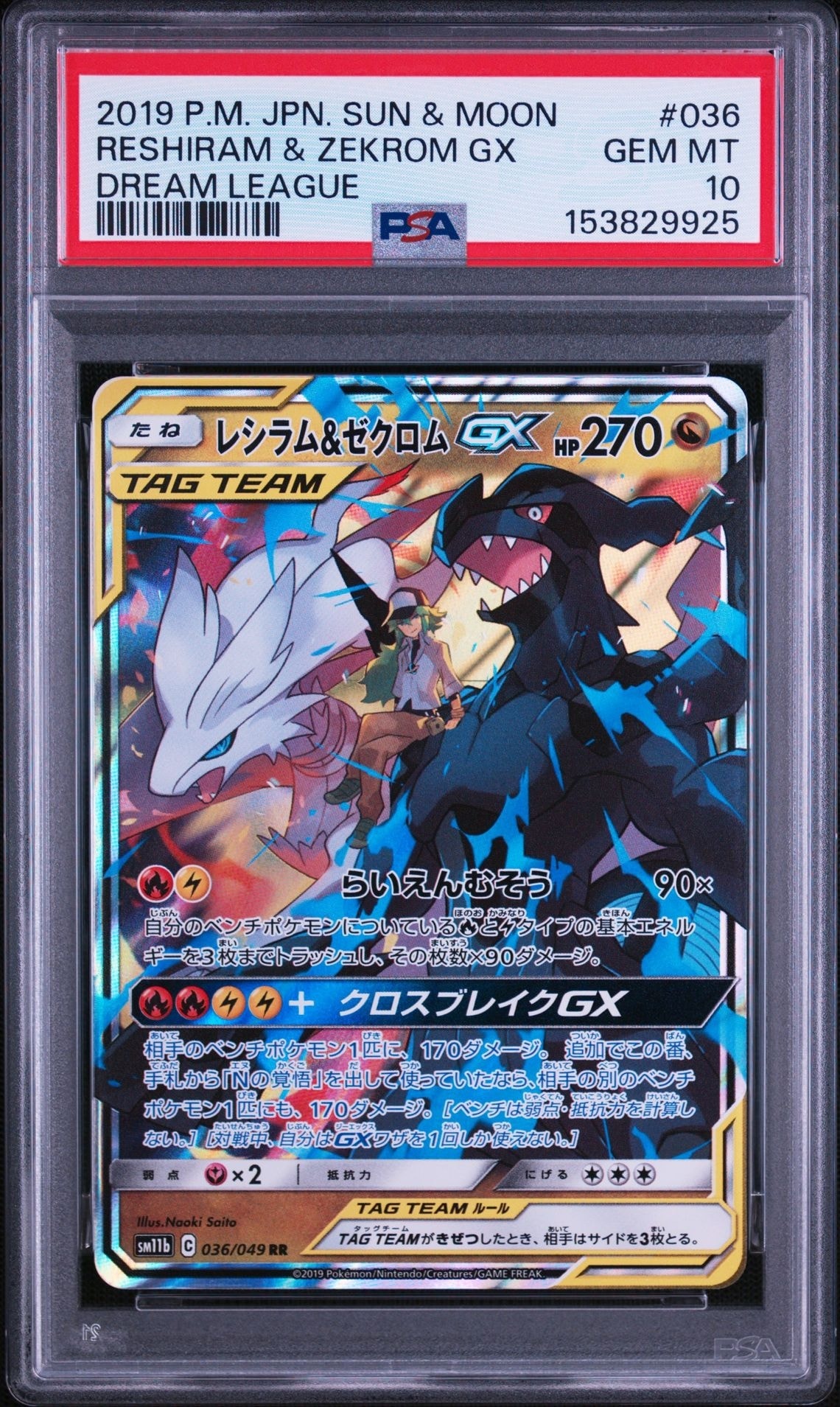 レシラム＆ゼクロムGX (N) RR[SM11b 036/049](強化拡張パック