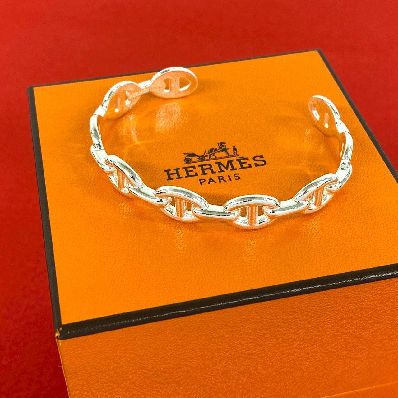 HERMES エルメス アンシェネ バングル シルバー925 バングル シルバー
 36322