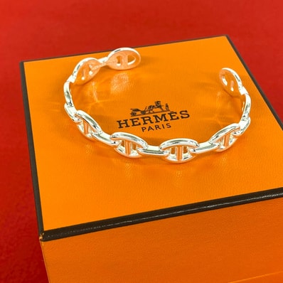 HERMES エルメス アンシェネ バングル シルバー925 バングル シルバー
36322