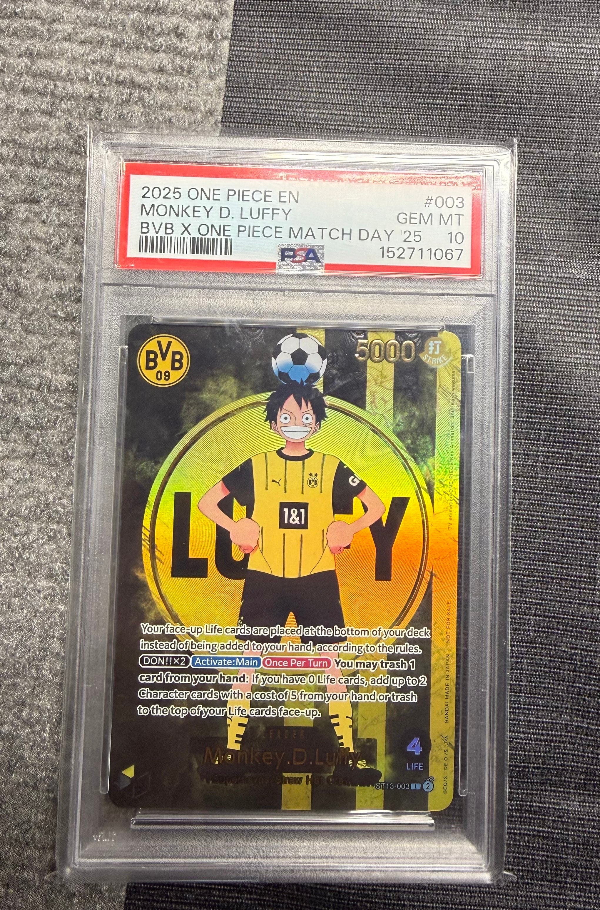 PSA10】モンキー・D・ルフィ L [ST13-003]【英語版】(プロモーション