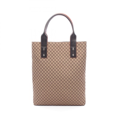 セリーヌ CELINE マカダム トートバッグ バッグ レザー ナイロンキャンバス レディース ブラウン系 【中古】