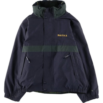 古着 90年代 ノーティカ NAUTICA チェック柄 リバーシブル セーリングジャケット メンズL相当 ヴィンテージ/eaa614923