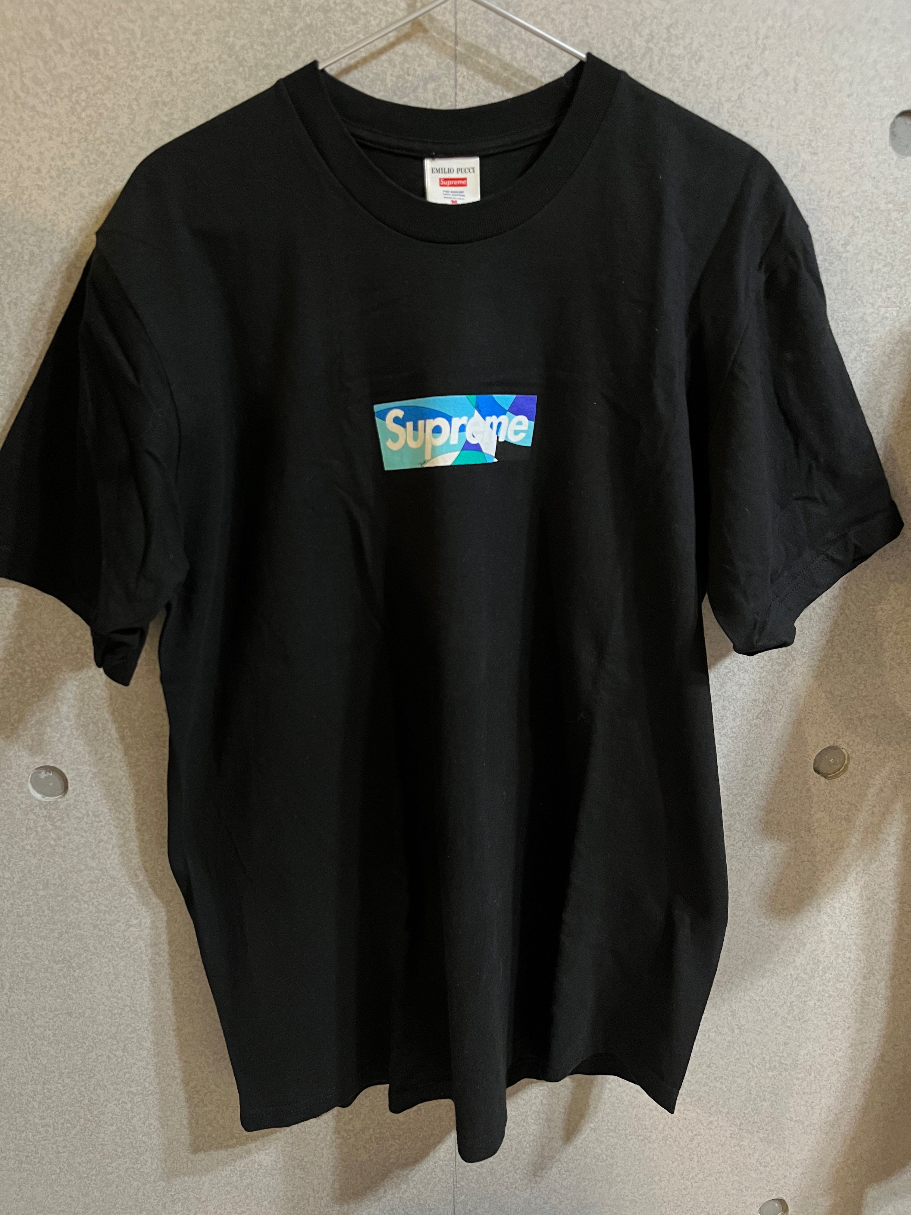 Supreme / Emilio Pucci® Box Logo Tee "Black/Blue"
