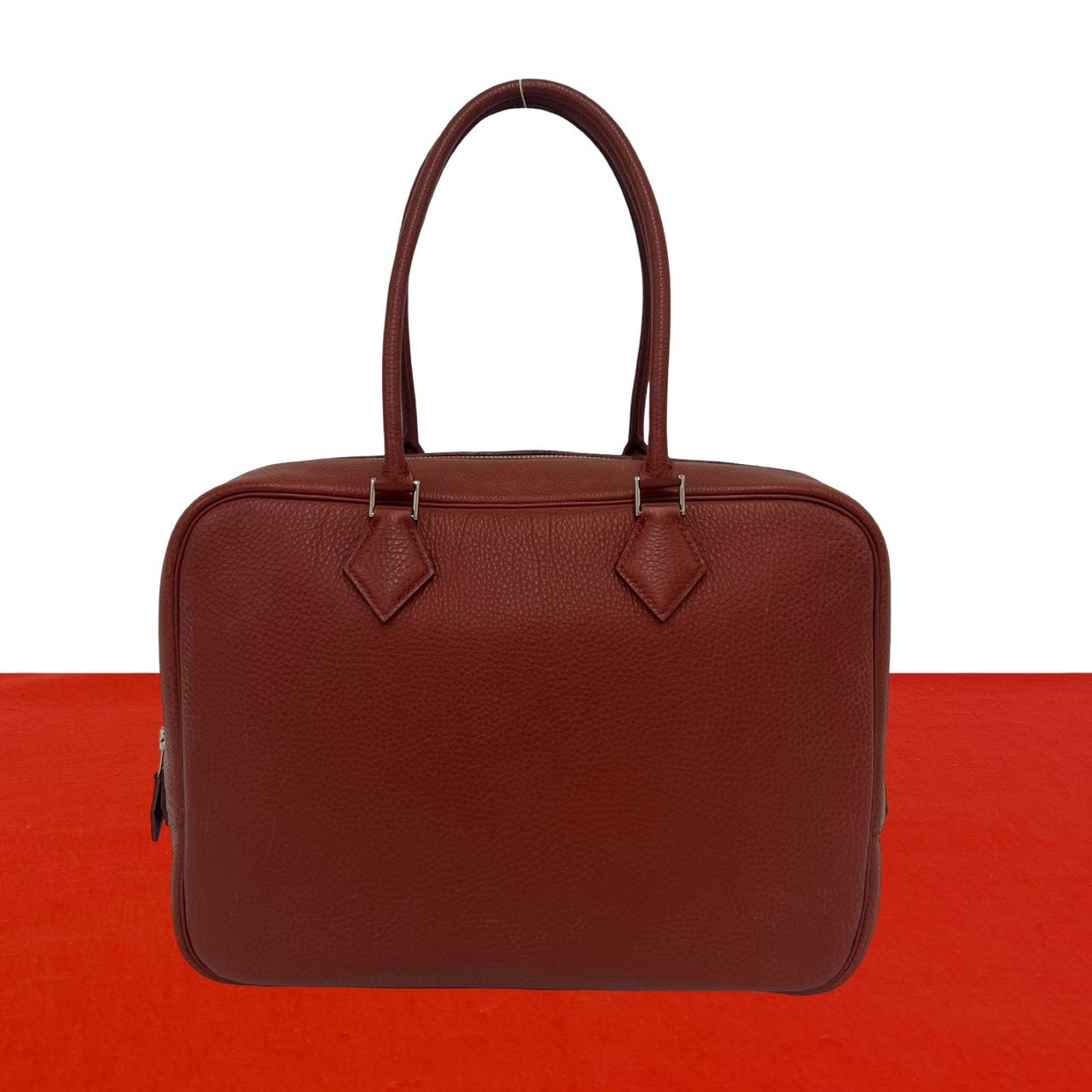 HERMES エルメス プリュム32 トゴ ハンドバッグ キュイーブル ブラウン
60581