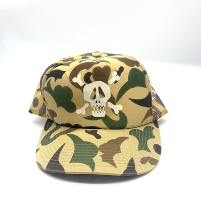 OLD Stussy SKULL Mesh Cap ""Camo""