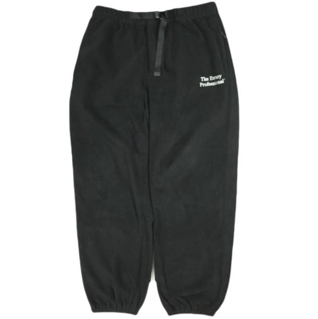 THE ENNOY PROFESSIONAL ザ エンノイ プロフェッショナル 24AW 日本製 Polartec Fleece Pants ポーラテックフリースパンツ AW24BRENPT06LP XL Black イージー ボトムス g26173