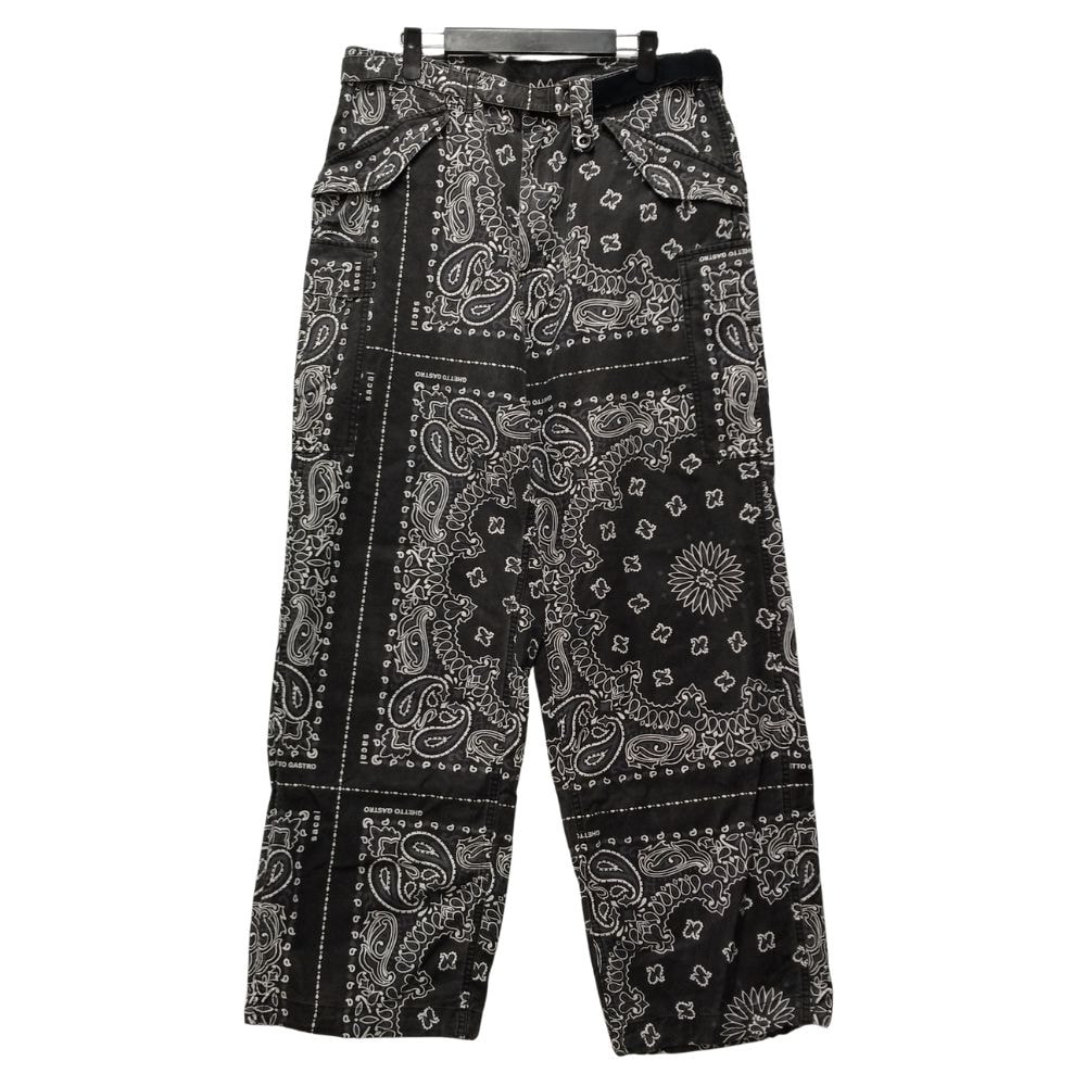 SACAI バンダナ ベルテッド パンツ 52292