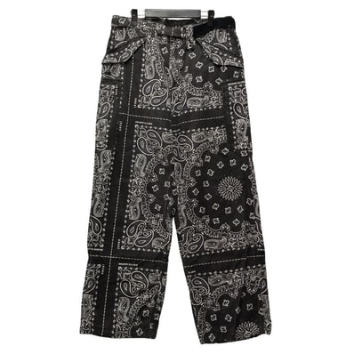 SACAI バンダナ ベルテッド パンツ 52292