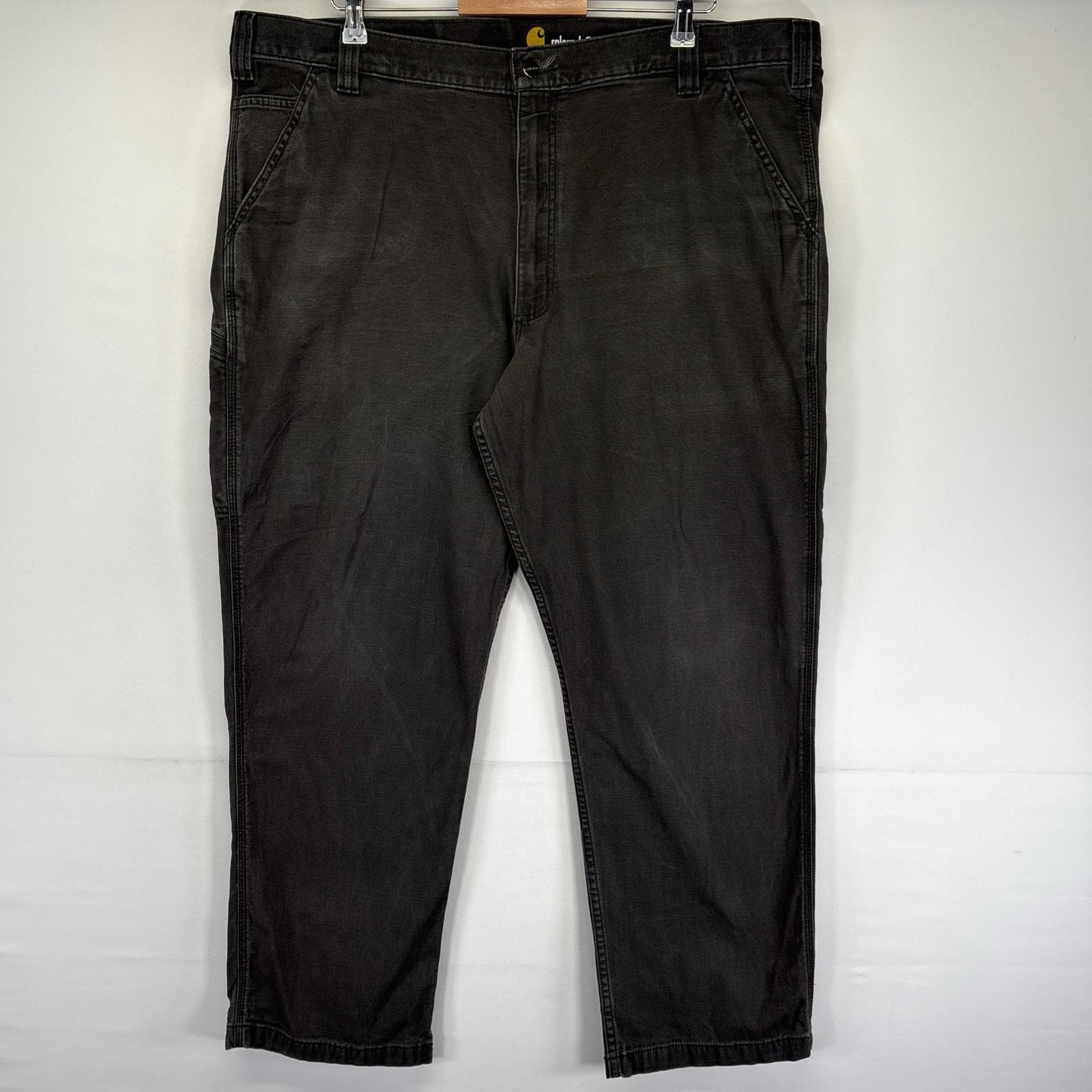 古着 カーハート Carhartt パンツ ダック ペインター ジッパーフライ ワークパンツ 大きいサイズ w42 L32 グレー系 メンズ