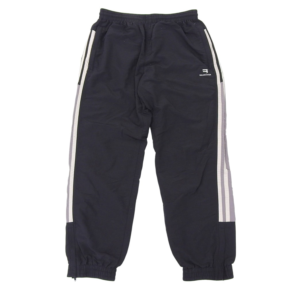 バレンシアガ トラック パンツ ナイロン サイドサイン ボトムス メンズ ブラック M M