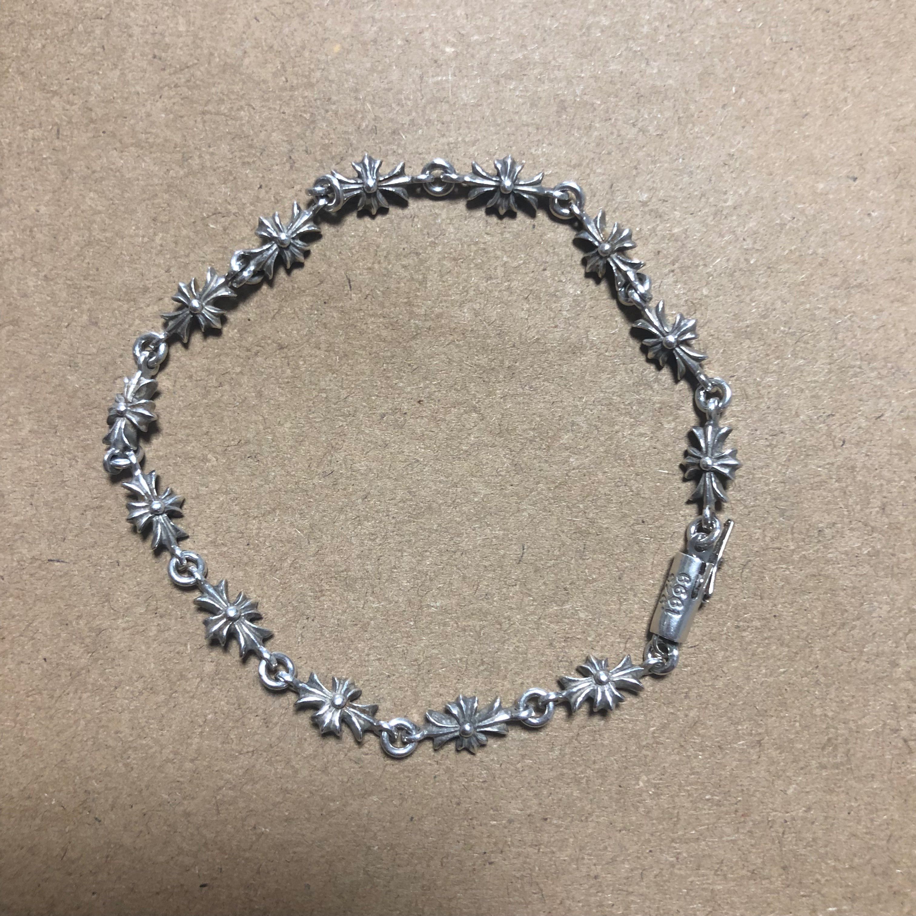 Chrome Hearts Tiny E CH Plus Bracelet 13Link "Silver"