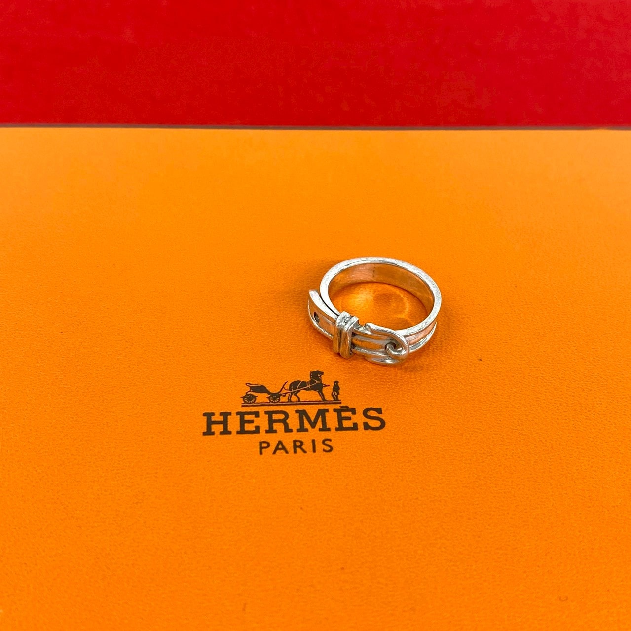 HERMES エルメス サンチュール リング シルバー925 リング・指輪 8号 シルバー
 88721