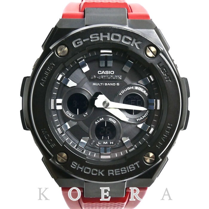 CASIO カシオ G-SHOCK Gスチール 腕時計 ソーラー GST-W300G-1A4JF 電波 メンズ【中古】