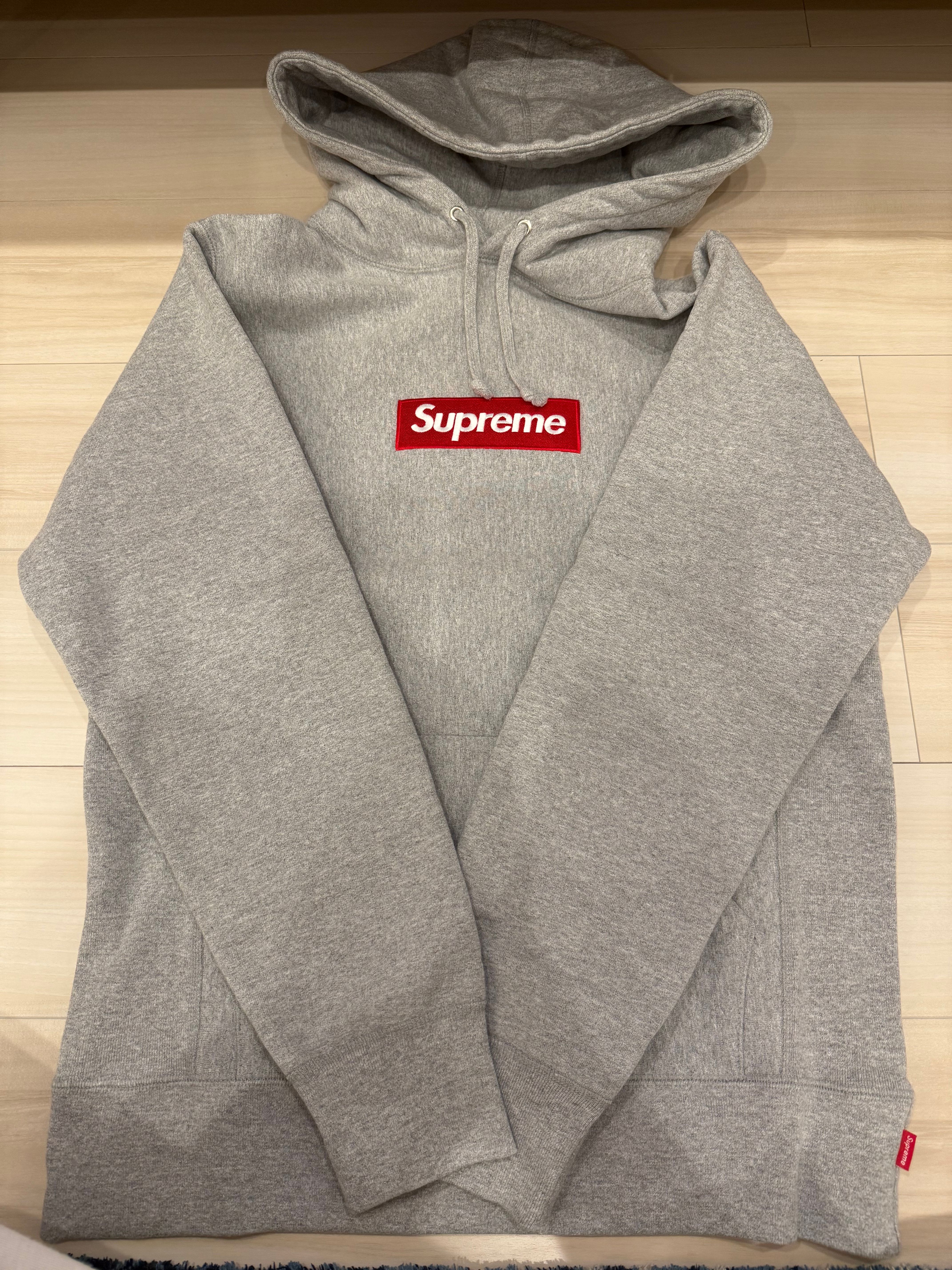 Supreme Box Logo Hooded Sweatshirt "Heather Grey" (16FW)