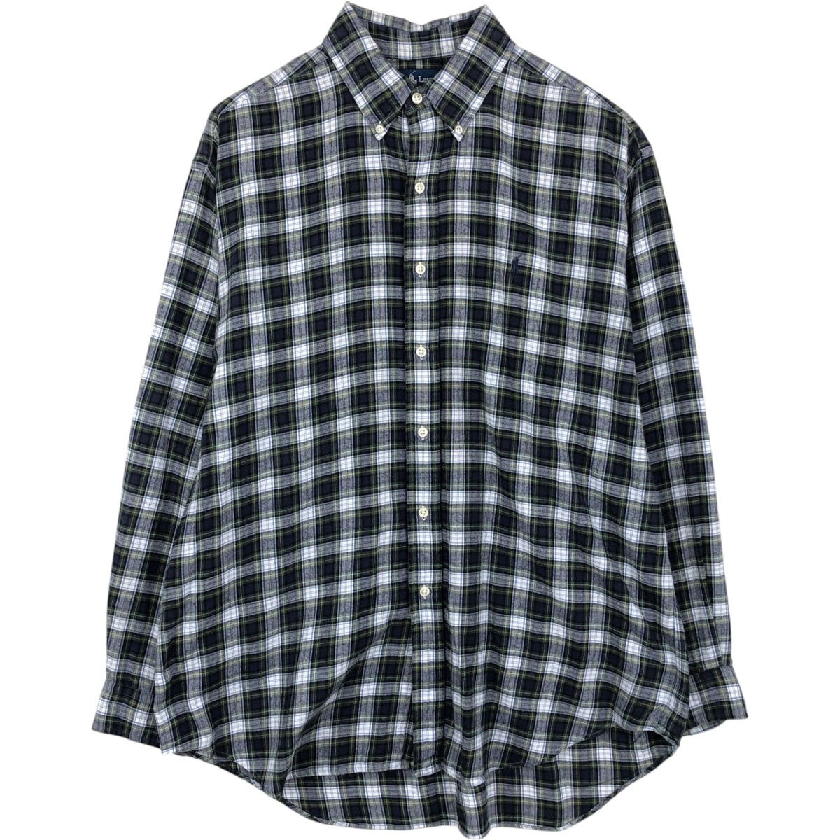 古着 ラルフローレン Ralph Lauren BLAKE 長袖 ボタンダウンチェックシャツ メンズL相当/eaa634848