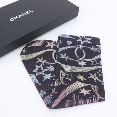 ■未使用 シャネル ラインストーン ココマーク ラメ ソックス 靴下